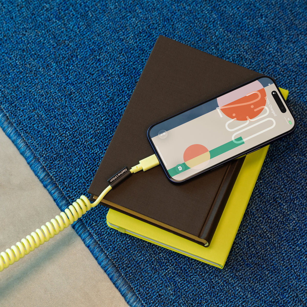 Native Union 1,2m Pop USB-C Ladekabel - Lemon