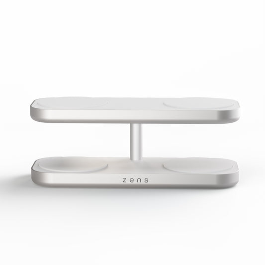 Zens Quattro Pro 4 Qi2 Trådløs lader - Hvit