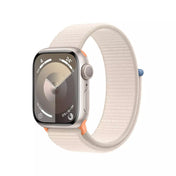 Apple Watch 9 GPS 41mm Alu Starlight med Starlight Sport Loop