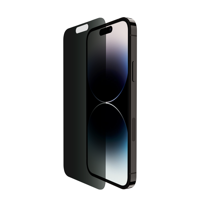 Belkin Tempered Glass Privacy Skjermbeskytter til iPhone 15 Plus/14 Pro Max
