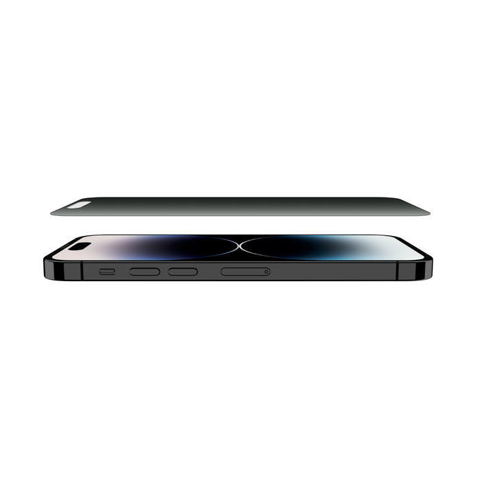 Belkin Tempered Glass Privacy Skjermbeskytter til iPhone 15 Plus/14 Pro Max