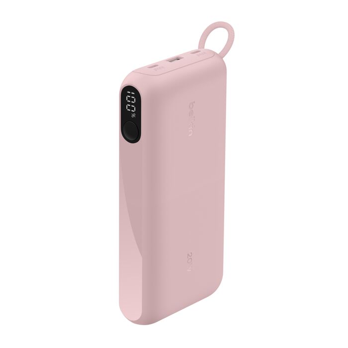 Belkin BoostCharge 20 000 mAh Powerbank med display - Rosa