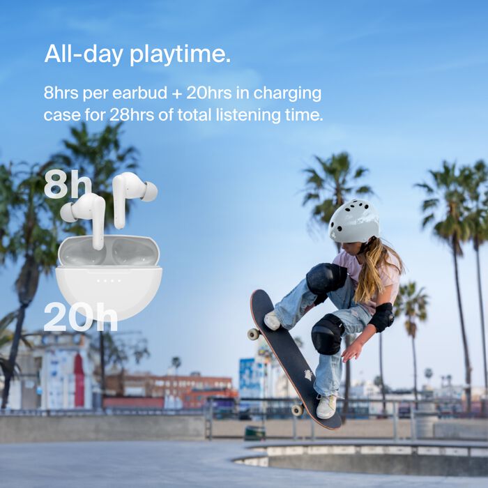 Belkin SoundForm Nano 2 Trådløse Øretelefoner for Barn - Hvit