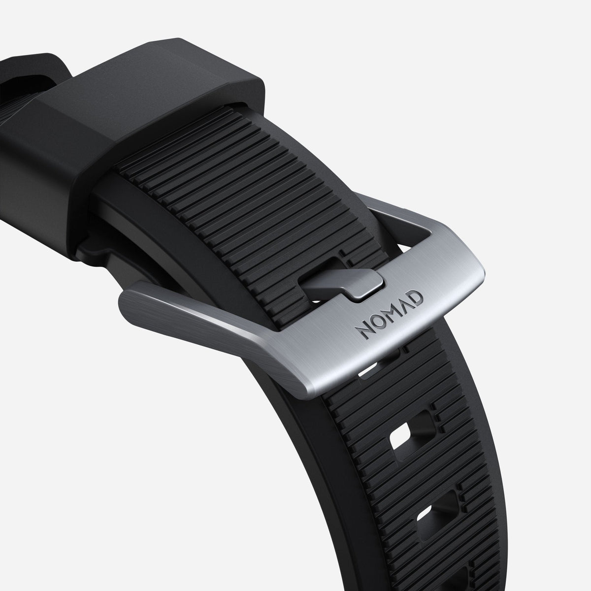 Nomad 42/41 mm Rugged Strap reim - Sølv