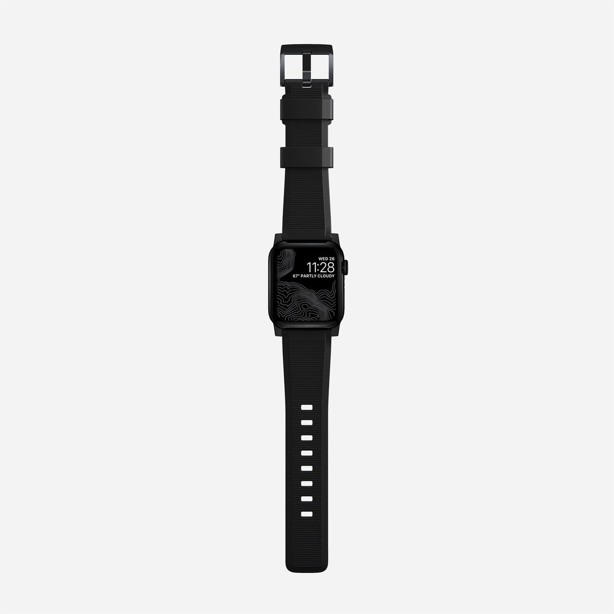 Nomad 42/41 mm Rugged Strap reim - Svart