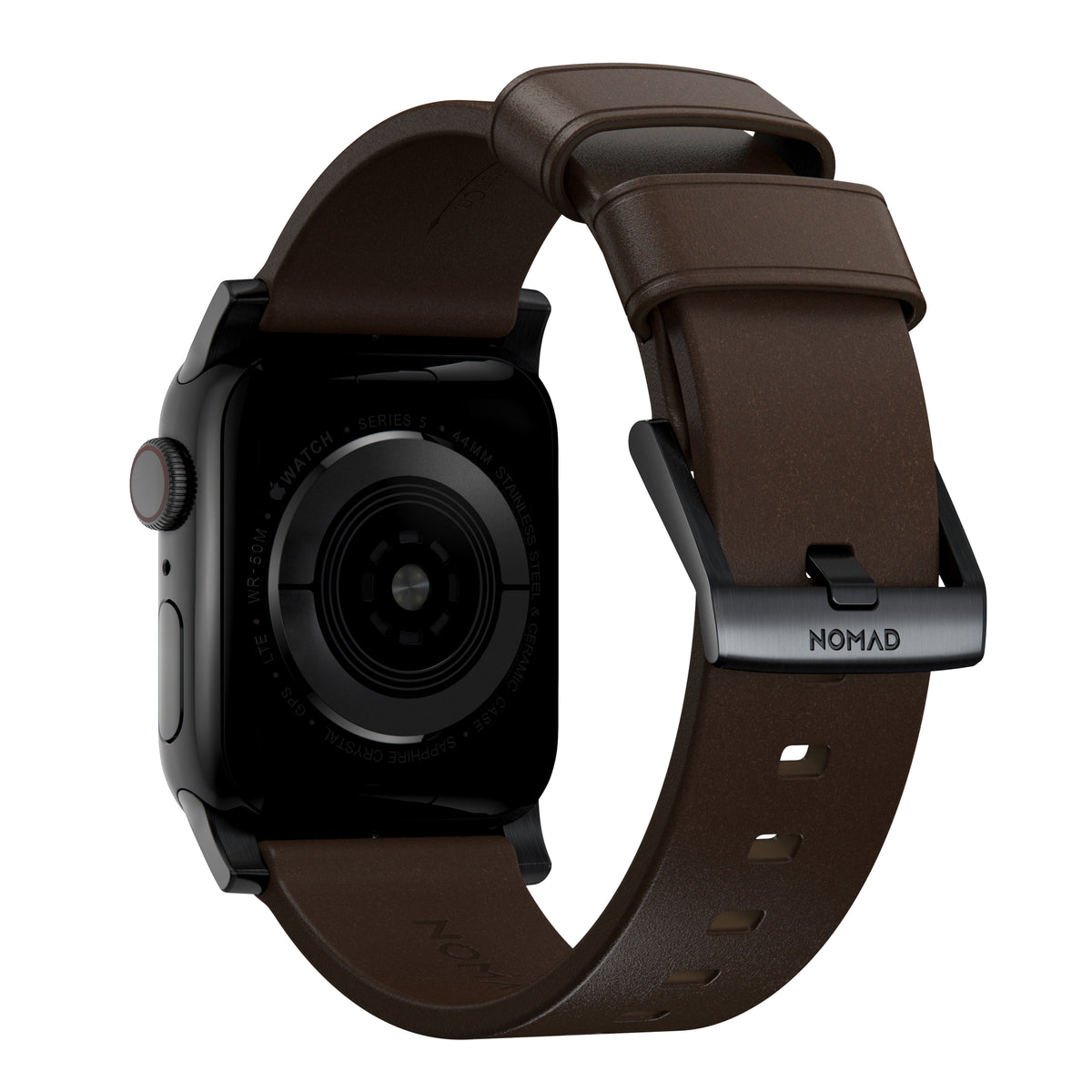 Nomad 49/46 mm Moderne Skinnrem med Svart Spenne - Brun