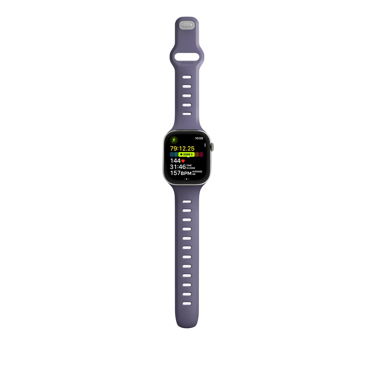 Nomad 42mm Tempo Silikonreim - Lilla