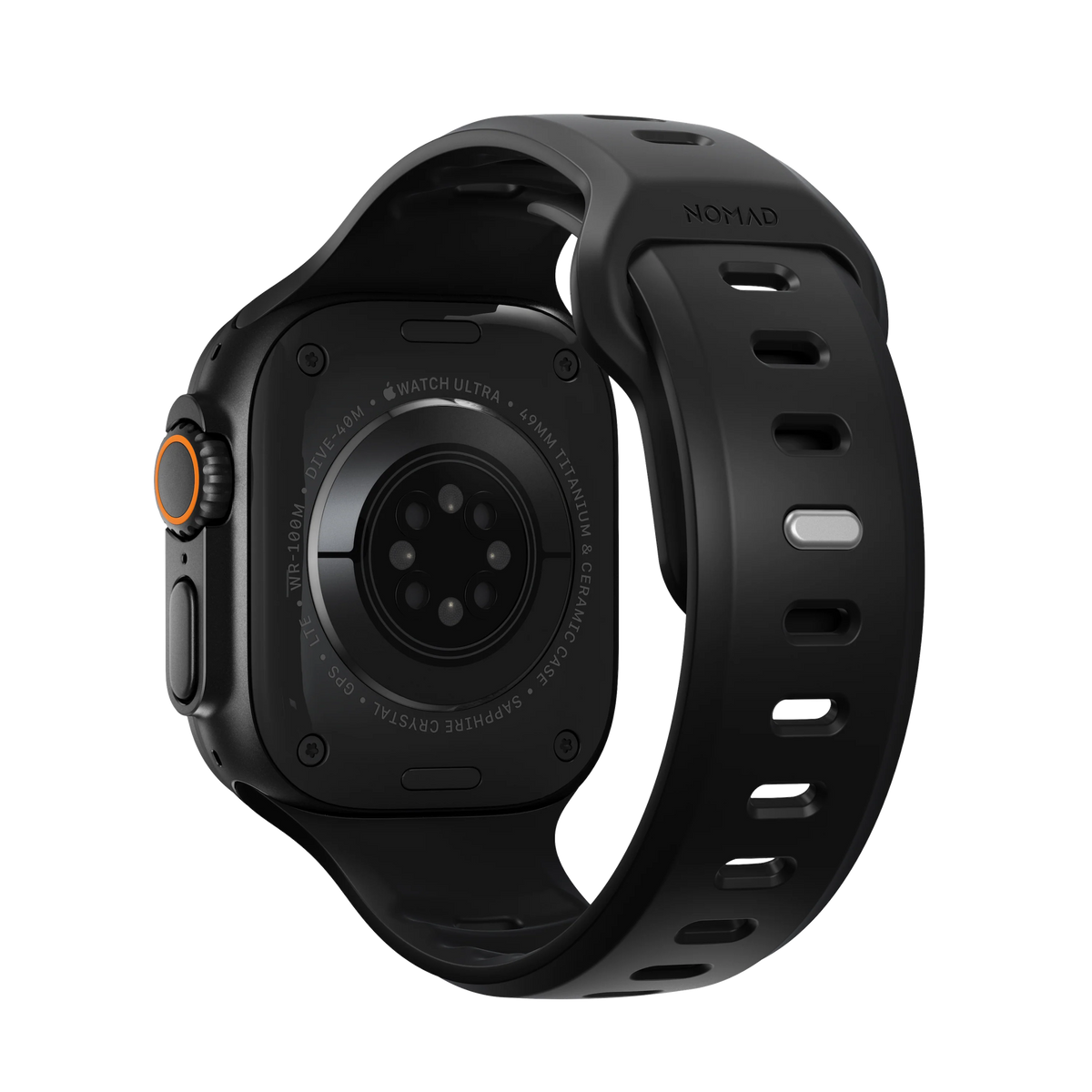 Nomad 49/46mm Tempo Silikonreim - Svart