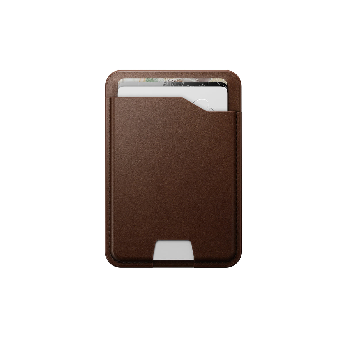 Nomad Leather Mag Kortmappe med FindMy - Brun