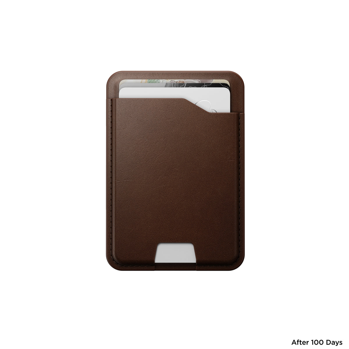 Nomad Leather Mag Kortmappe med FindMy - Brun