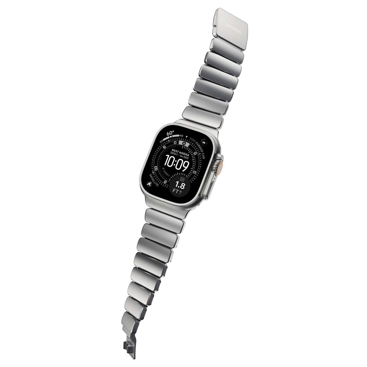 Nomad 49/46 mm Stratos Band Reim - Natural Titanium/Black