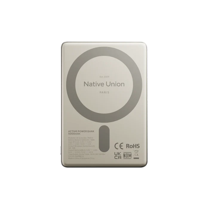 Native Union 5000 mAh Magnetisk Powerbank - Sandstone