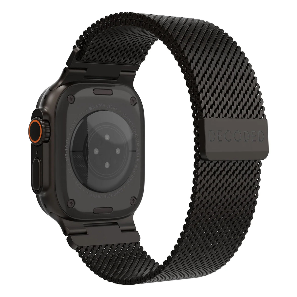 Decoded 49/46 mm Milan Traction Band Reim - Svart
