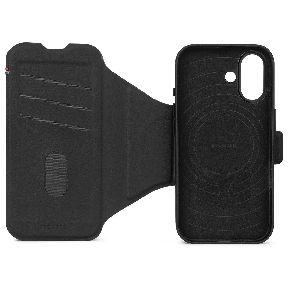 Decoded Lommebokdeksel i silikon med MagSafe til iPhone 17 - Phantom Black