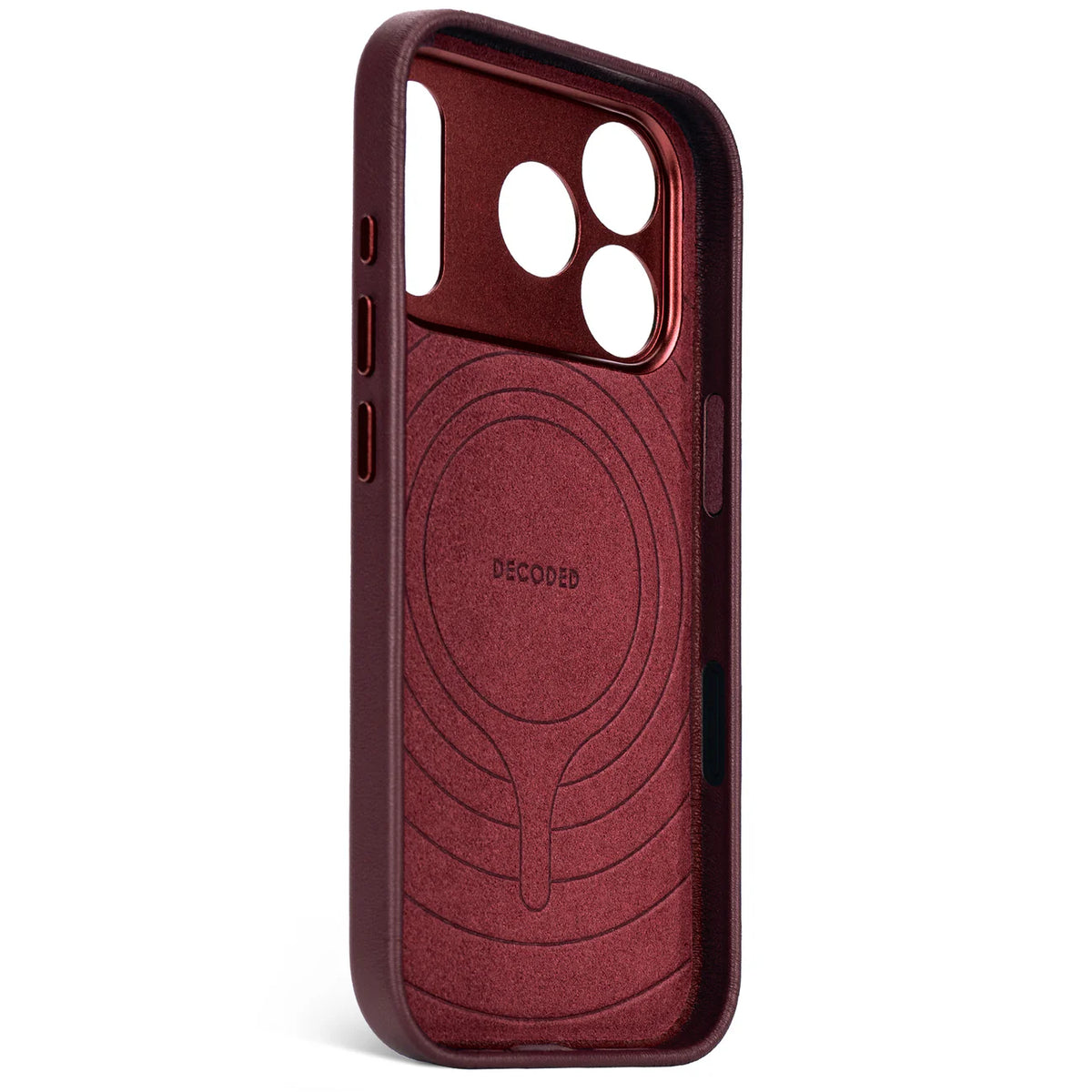 Decoded BackCover MagSafe Skinndeksel til iPhone 17 Pro Max - Dark Ruby