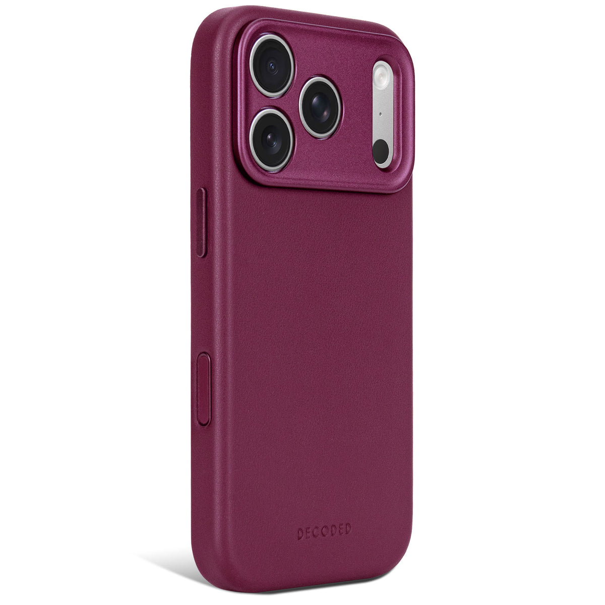 Decoded MagSafe Skinndeksel til iPhone 18 Pro - Aubergine