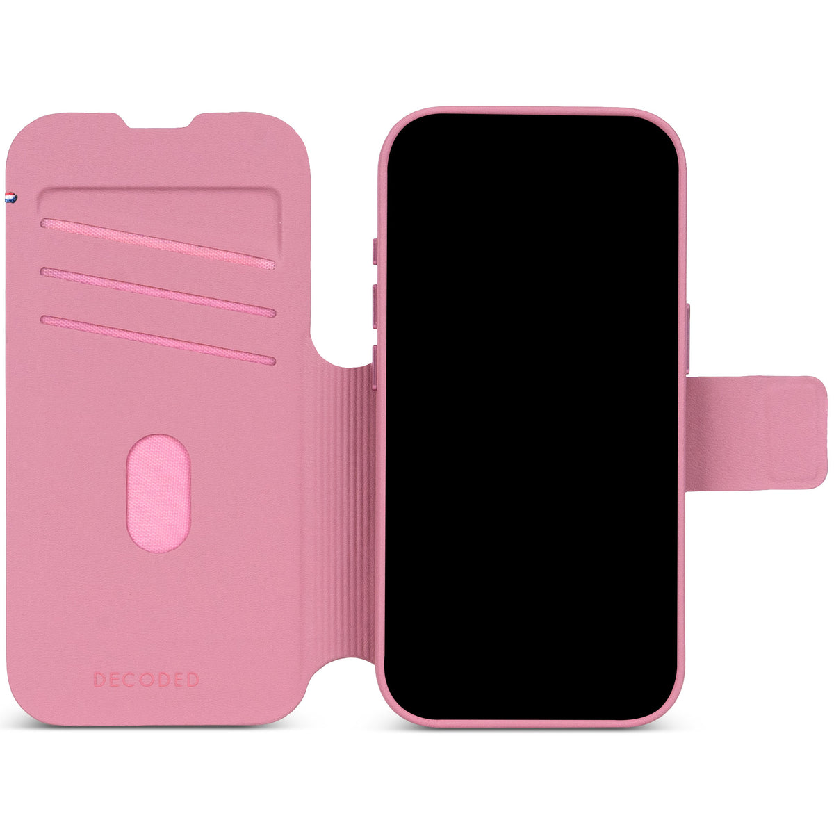 Decoded Lommebokdeksel i silikon med MagSafe til iPhone 18 Pro Max - Rosa