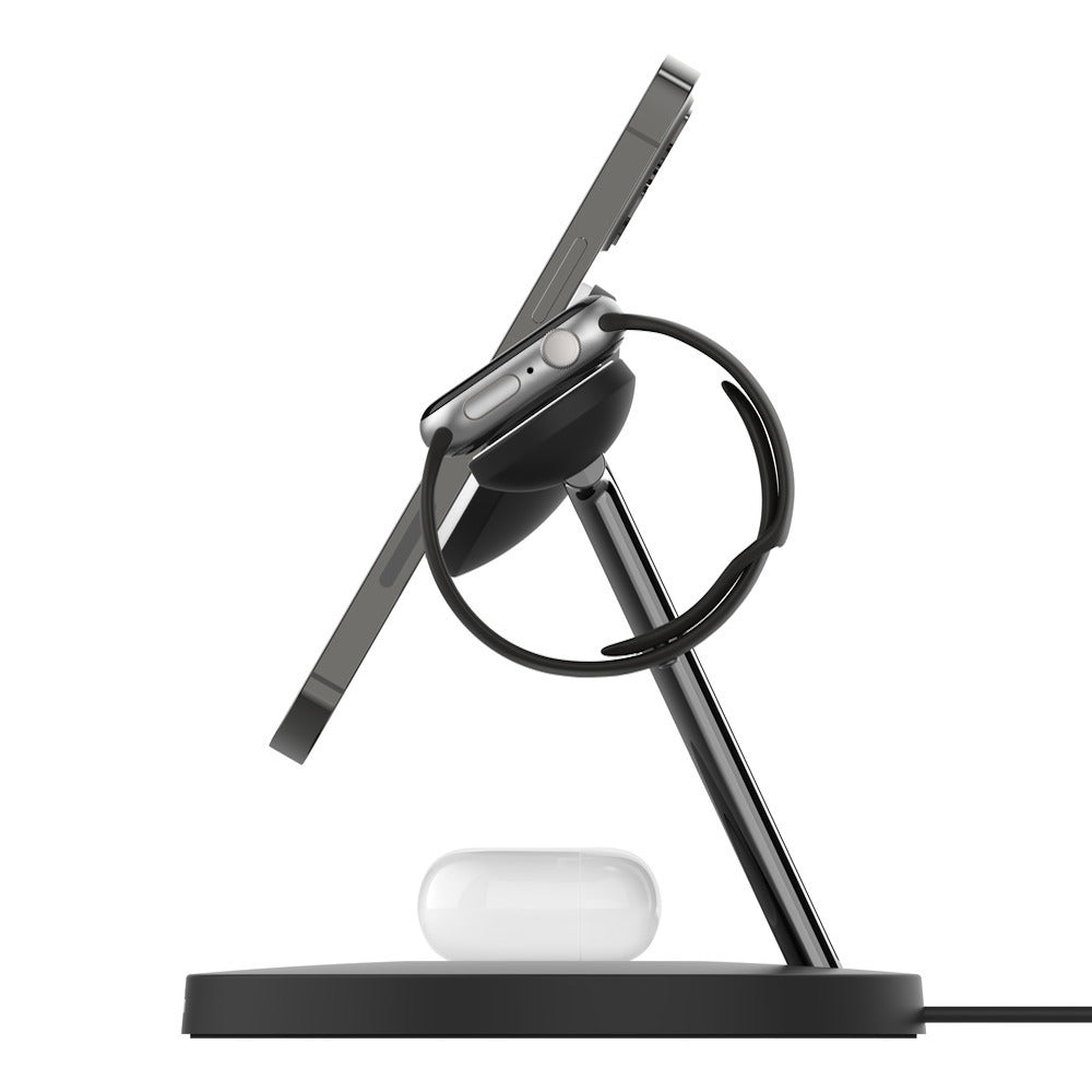 Belkin 3-i-1 MagSafe Trådløs Ladestativ - Svart