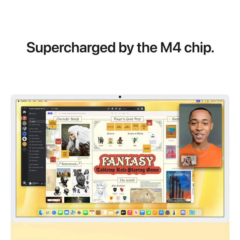 iMac 24-tommer M4 10GPU 512GB SSD 16GB Minne - Gul