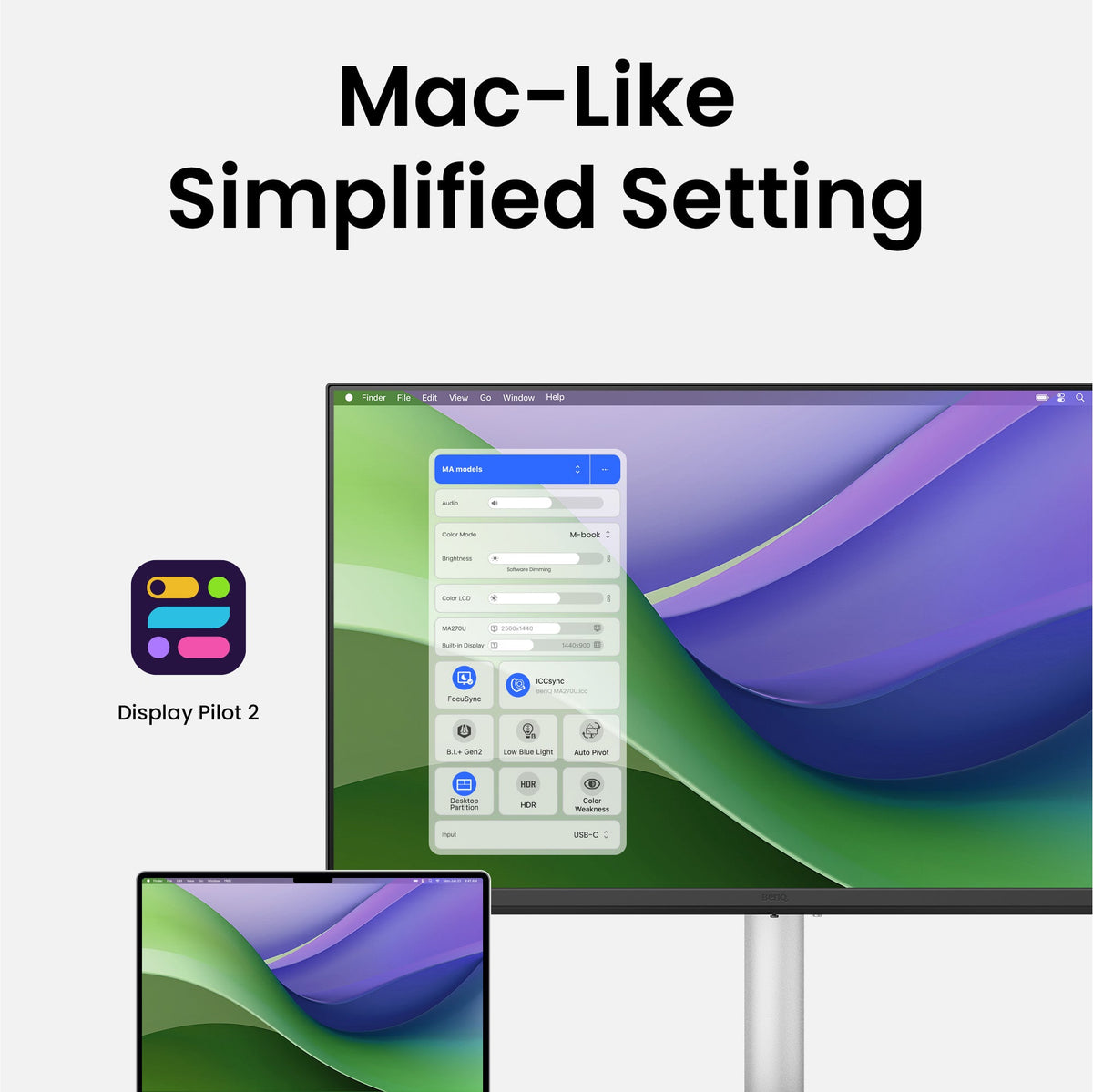 BenQ MA270U 27" MA 4K Mac Monitor P3