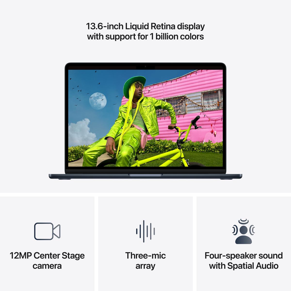 MacBook Air 13-tommer M5 10GPU 512GB SSD 16GB Minne - Midnatt