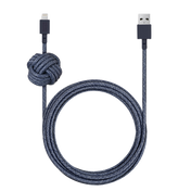Native Union 3m USB-A til Lightning Night Ladekabel - Indigoblå