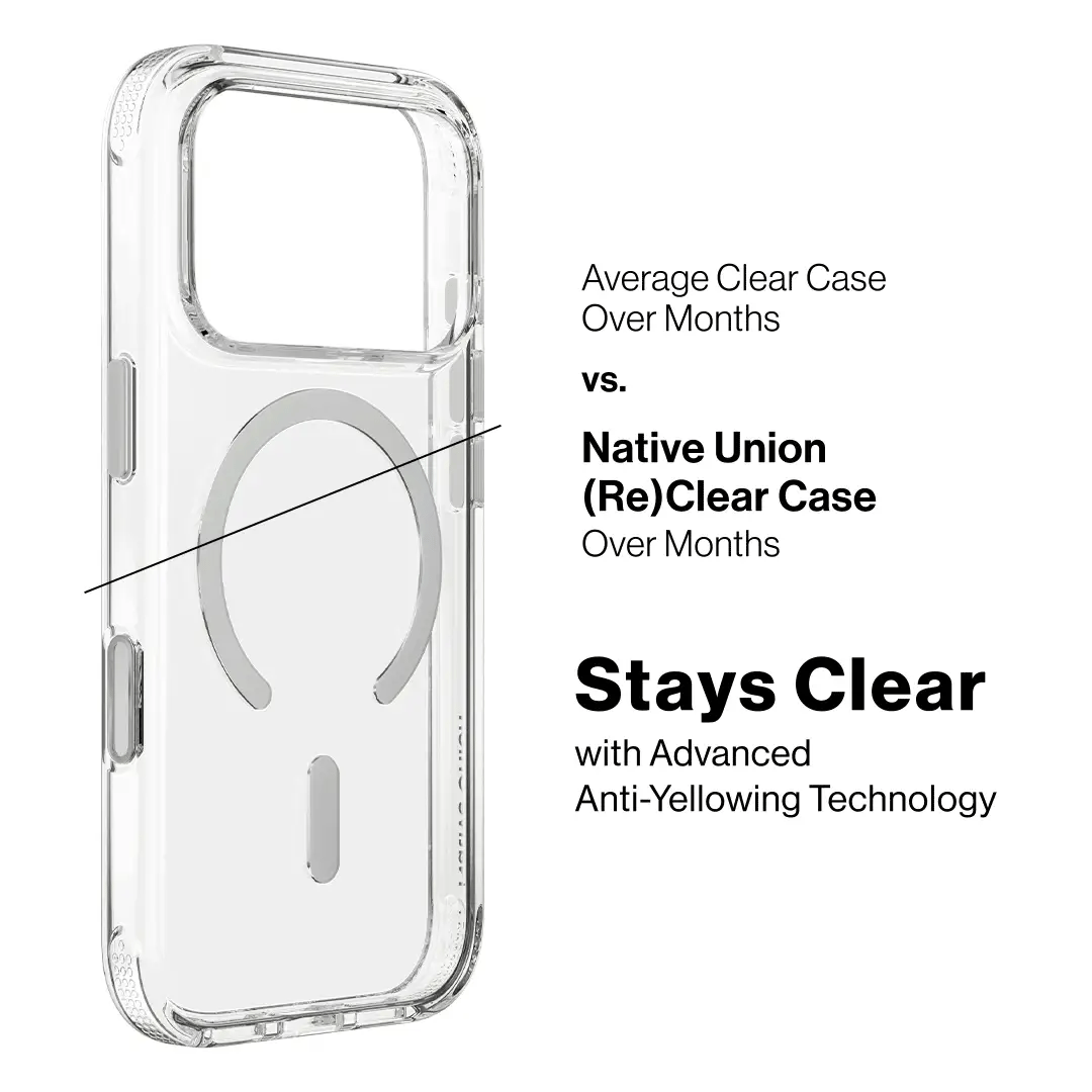 Native Union Gjennomsiktig deksel til iPhone 18 Pro med MagSafe