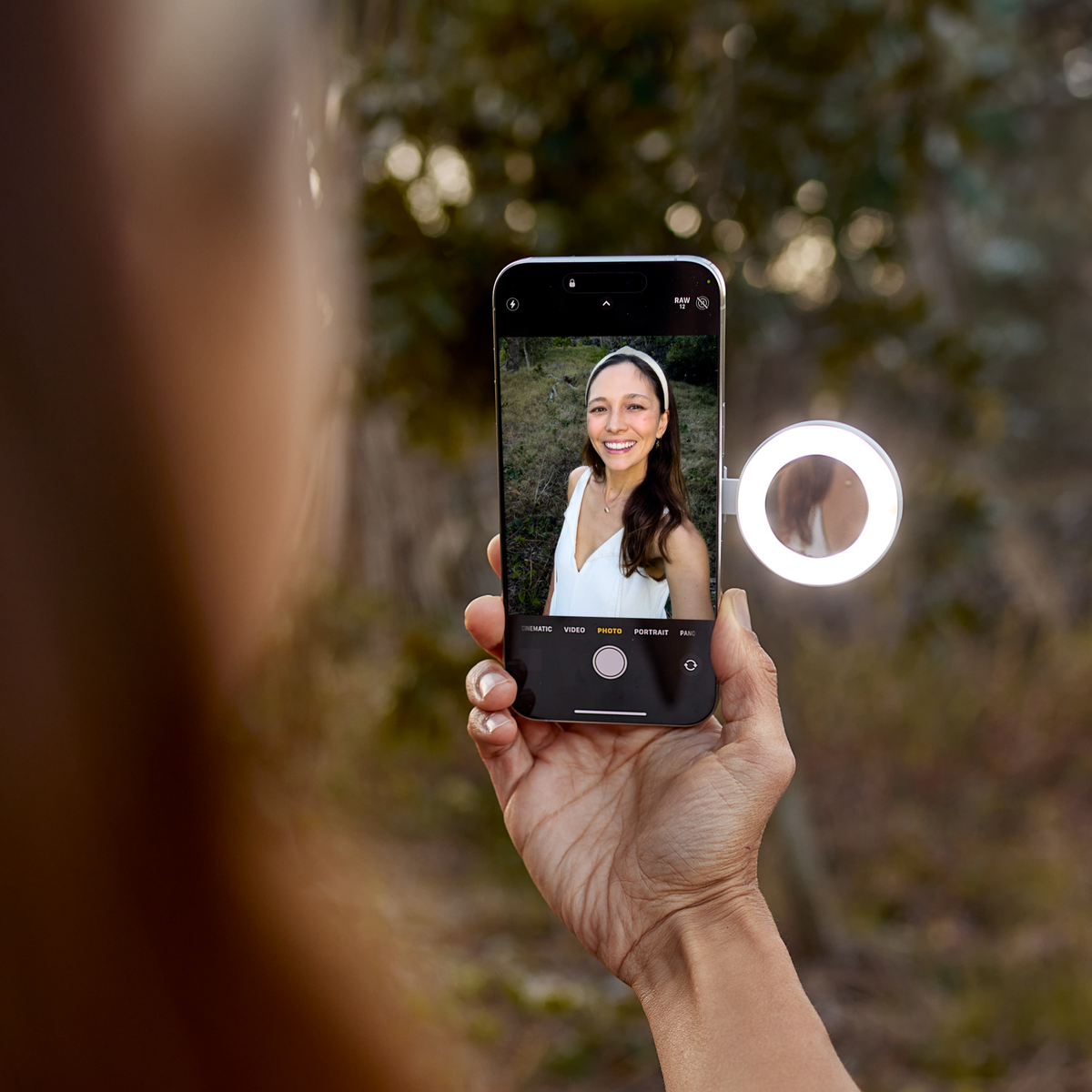 ShiftCam SnapPocket Light Ringlys til iPhone - Grå