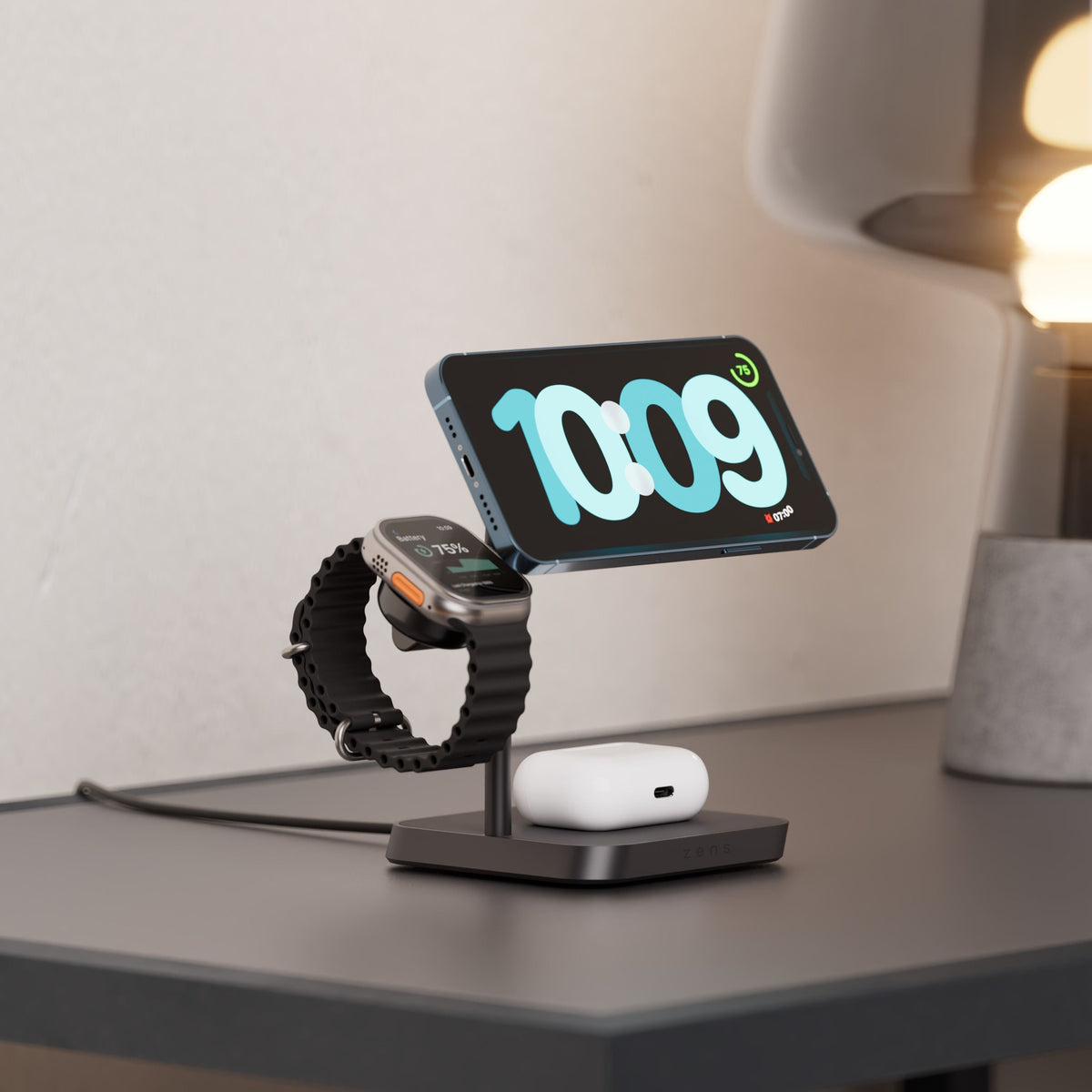 Zens 4-i-1 MagSafe Ladestasjon
