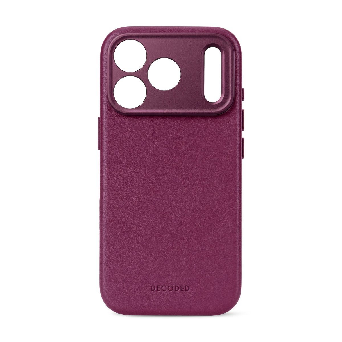 Decoded MagSafe Skinndeksel til iPhone 18 Pro - Aubergine