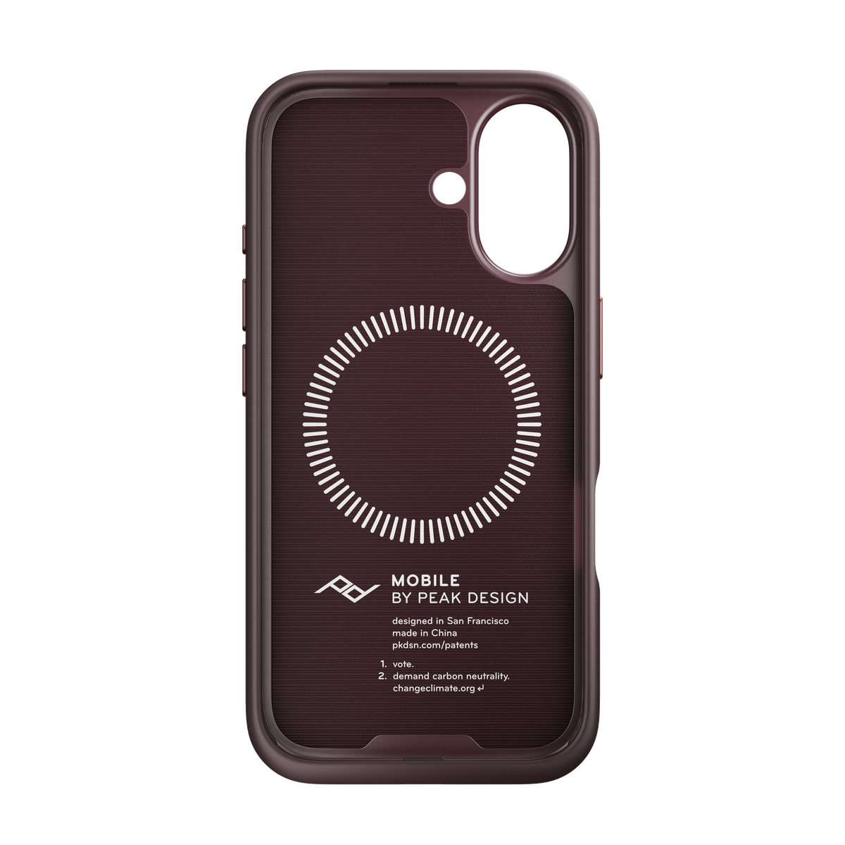 Peak Design Mobile Everyday Fabric MagSafe Deksel til iPhone 16 - Eclipse