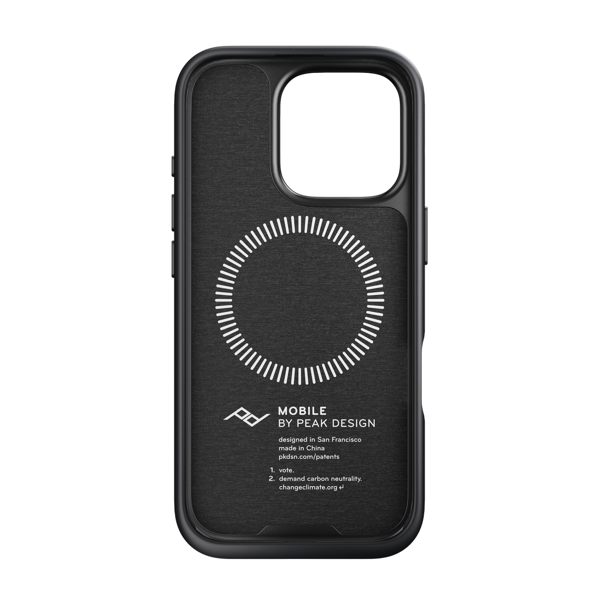 Peak Design Mobile Everyday Fabric MagSafe Deksel til iPhone 16 Pro - Charcoal