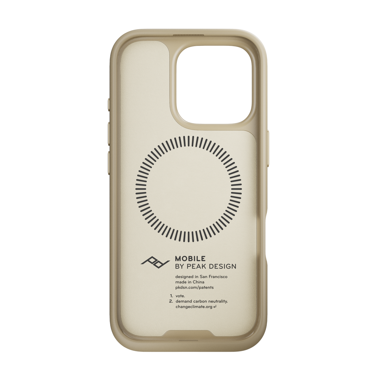 Peak Design Mobile Everyday Clarino MagSafe Deksel til iPhone 16 Pro - Bone