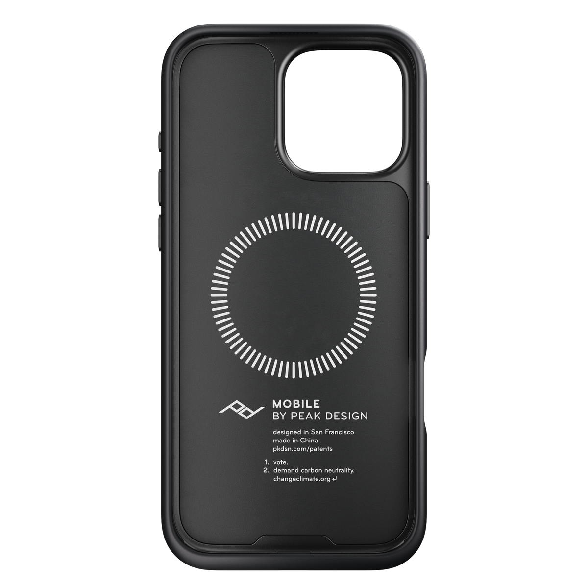 Peak Design Mobile Everyday Clarino MagSafe Deksel til iPhone 16 Pro Max - Svart