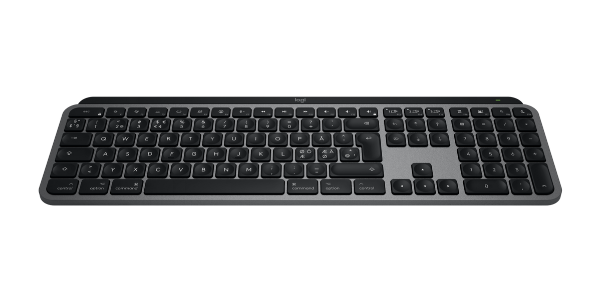 Logitech MX Keys S Tastatur for Mac - Sølvgrå