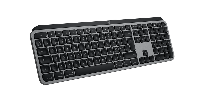 Logitech MX Keys S Tastatur for Mac - Sølvgrå
