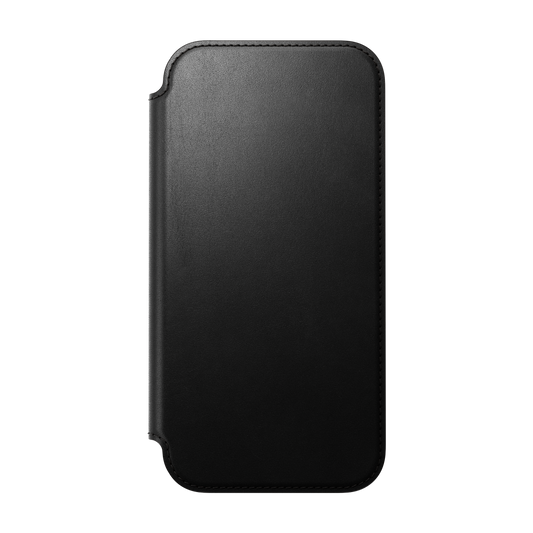 Nomad Lommebokdeksel i skinn med MagSafe til iPhone 18 Pro Max - Svart