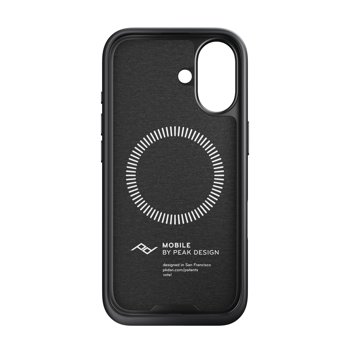 Peak Design Mobile Everyday Fabric MagSafe Deksel til iPhone 17 - Charcoal