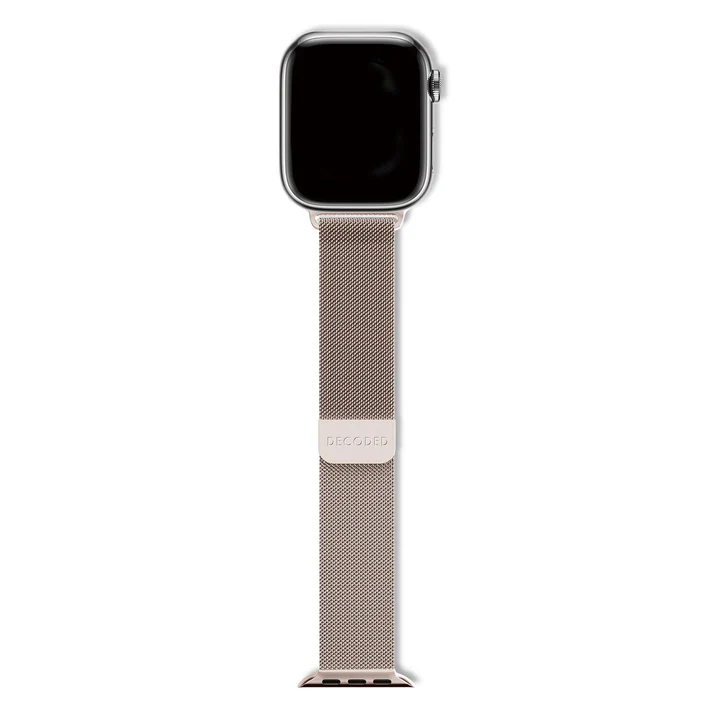 Decoded 42/41 mm Milan strap - Matte Gold