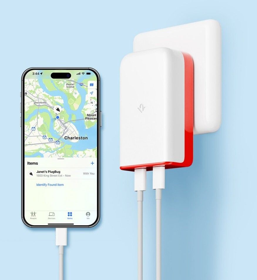 Twelve South PlugBug USB-C GaN Vegglader med Find My 50W