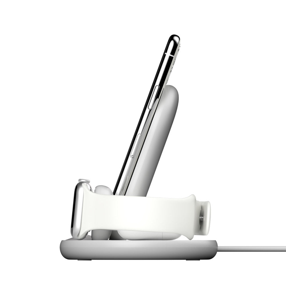 Belkin BoostCharge 3-i-1 Trådløs lader - Hvit