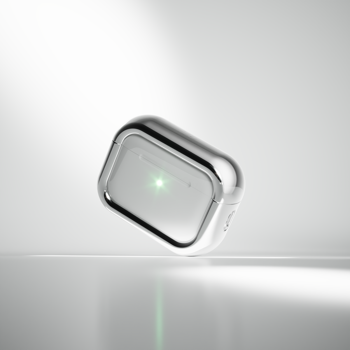 Arc Pulse Deksel i Aluminium til AirPods Pro 3 - Sølv